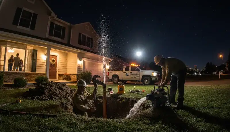 Expert Plumbing Pro - late-night-burst-pipe-repair-for-a-columbine-valley-family-home