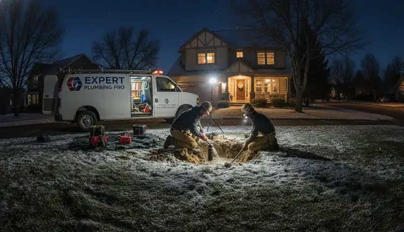 Expert Plumbing Pro - late-night-burst-pipe-repair-for-a-littleton-family-home