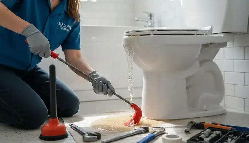 Expert Plumbing Pro - clogged-toilet-repair